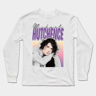 Michael Hutchence Retro Fan Art Design Long Sleeve T-Shirt